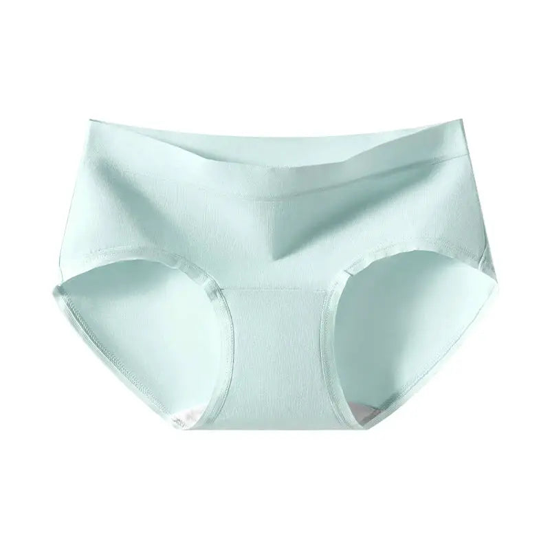 Cotton women’s briefs in light mint, high-waist, Simples Market