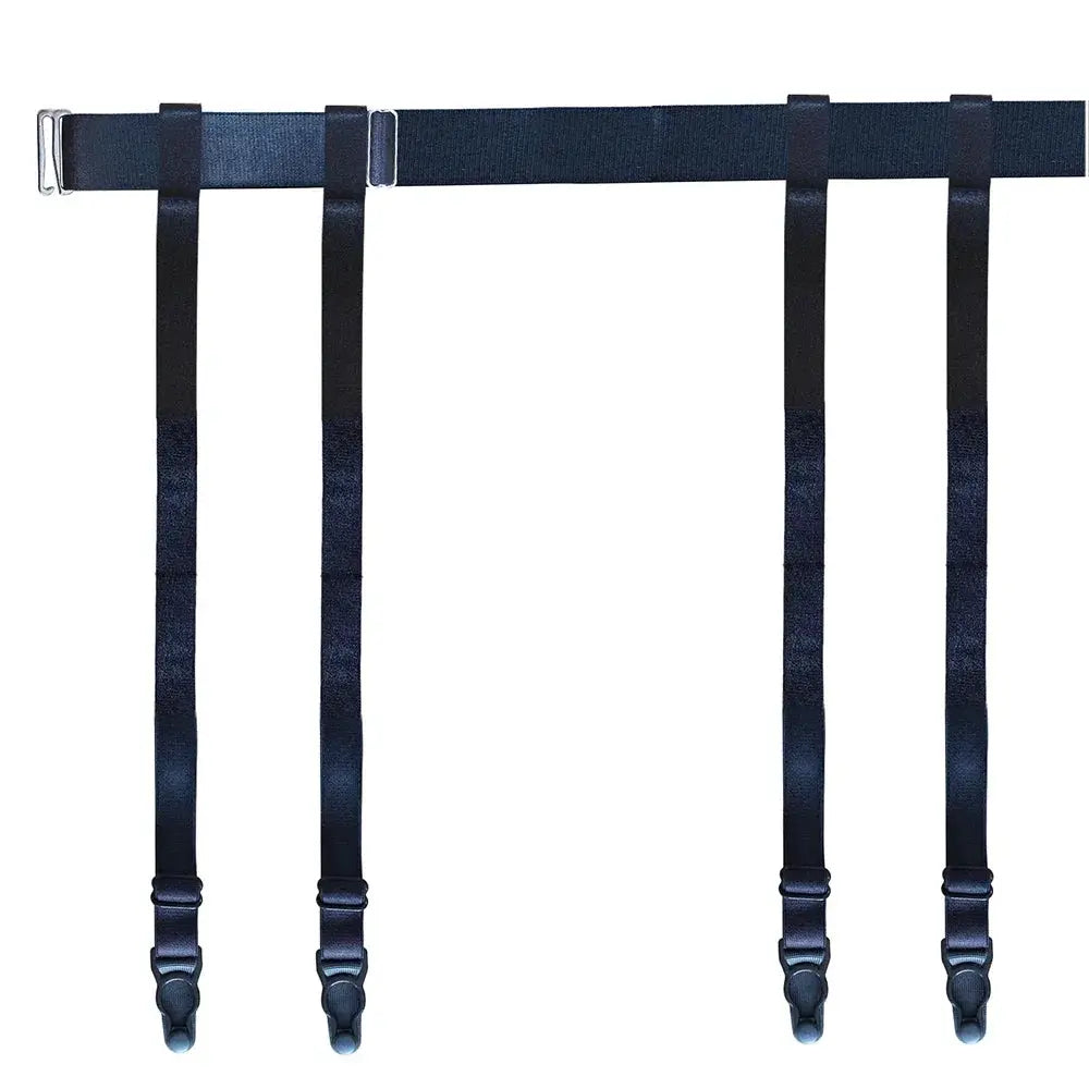 GarterGlam Garter Belt For Women And Girls Adjustable Elastic Thigh High Stockings Suspenders