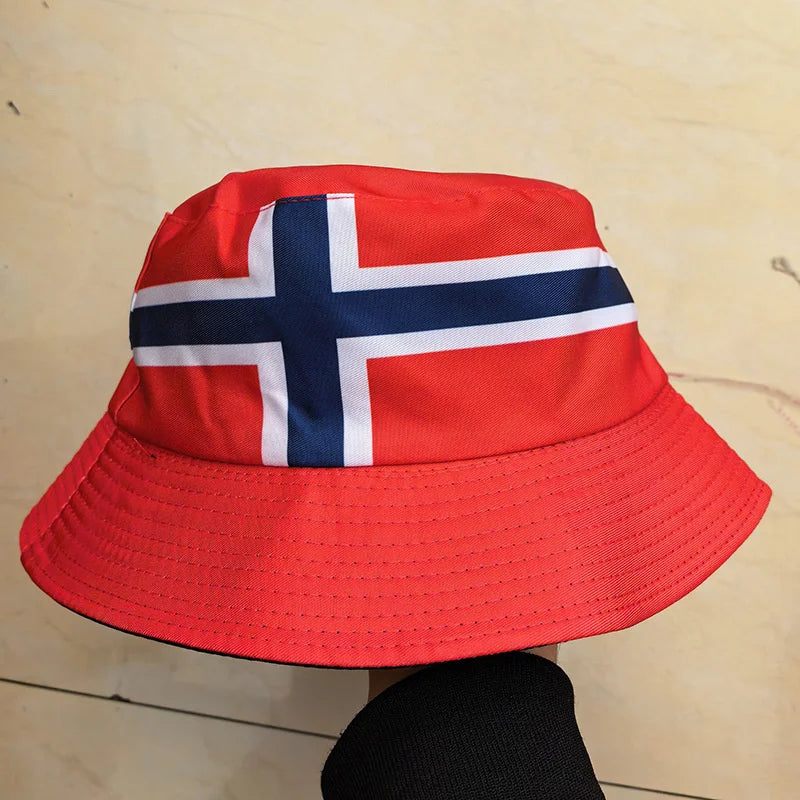 National Flags Reversible Bucket Hat For Men Women Football Fans