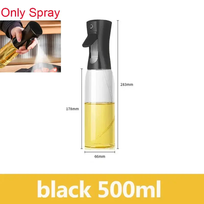 2 In 1 500ml Plastic Kitchen Oil Sprayer Bottle For Olive Oil Dispenser BBQ Baking Roasting