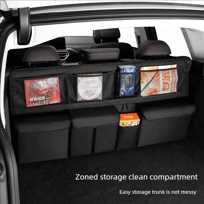 AutoEase Car Trunk Storage Bag Back Seat Hanging Organizer For SUV Multi Functional Oxford Fabric