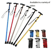 Outdoor Mountaineering Trekking Poles Five Section Telescopic Aluminum Alloy Hiking For Travel