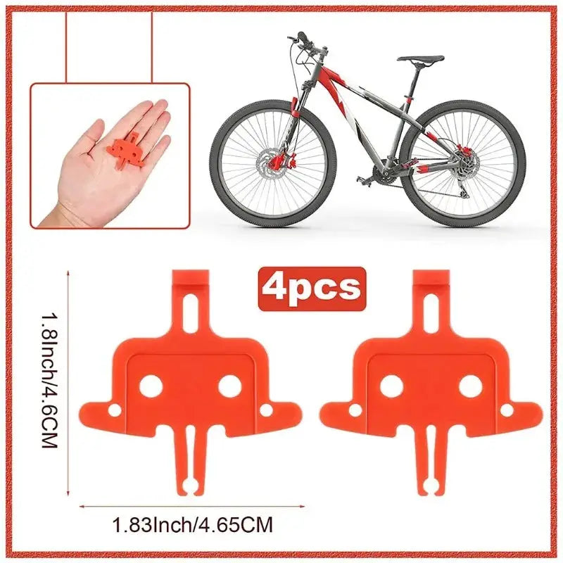 Pack of 4 Bicycle Brake Spacer Discs for Hydraulic Disc Brakes Mountain Bike Professional Portable Outdoor Cycling Parts