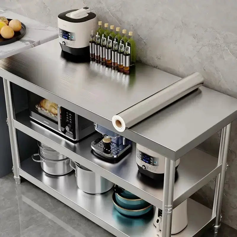 PVC brushed silver removable wallpaper film by Simples Market; stainless look, waterproof and oil-proof roll