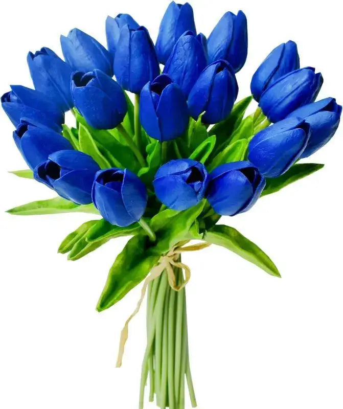 Real Touch Tulips And Roses Artificial Flowers Scrapbooking Vase Home Decor Wedding Garden Arch Garland 10 Or 30 Pieces