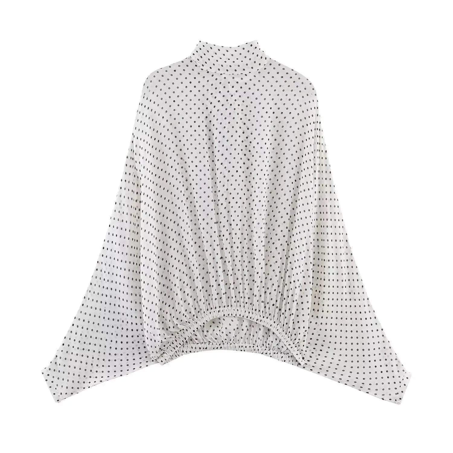 Kondala Polka Dot Women Sets Chiffon Bow Tie Blouses Skirts 2026