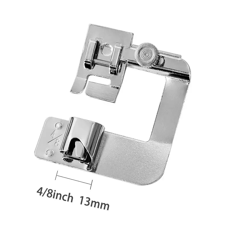 Stainless Steel Sewing Machine Foot Set 9mm 13mm 19mm 25mm Rolled Hem Foot And Press Foot Multi Functional For Home Use