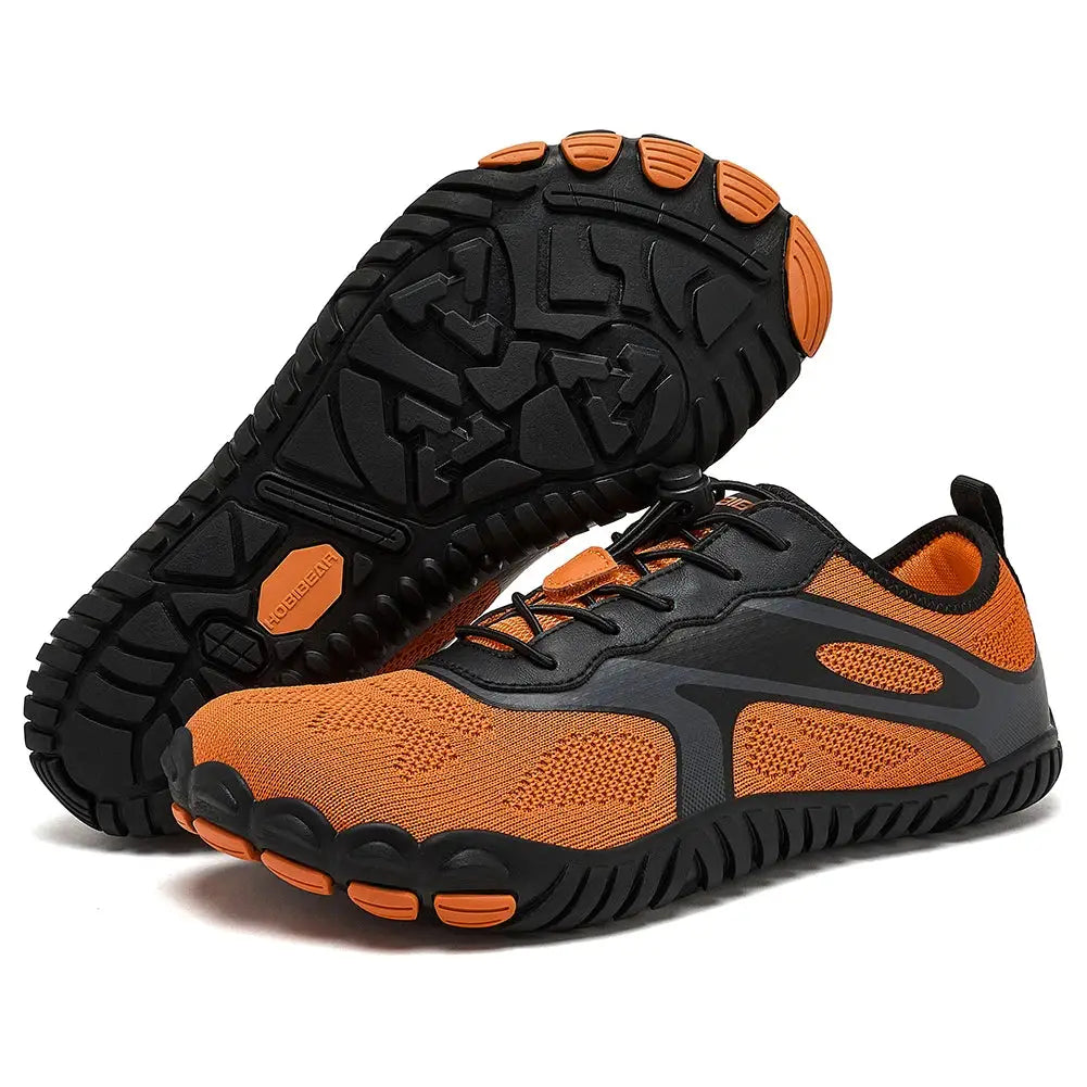 Hobibear Unisex Barefoot Shoes Wide Toe Zero Drop Beach Walking Sneakers With Elastic Band Closure Running Shoes