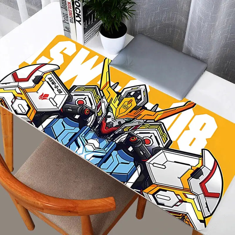 Gundam Anime Desk Mat XXL Keyboard And Mouse Pad For Computer Table Gaming Accessories