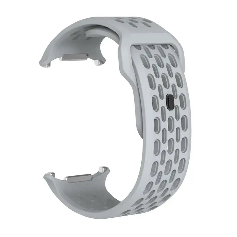 Marine Band silicone strap for Samsung Galaxy Watch Ultra 47mm, light gray perforated sport band