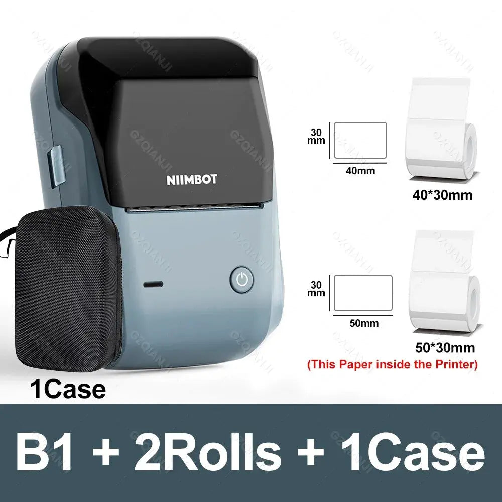Niimbot B1 Mini Bluetooth Label Printer For Round UV Tags And Labels