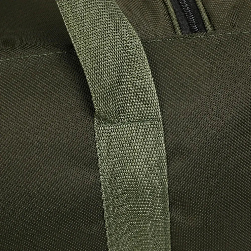 Oxford dry-wet separation bag, large-capacity gym bag in olive green with a rugged nylon strap.