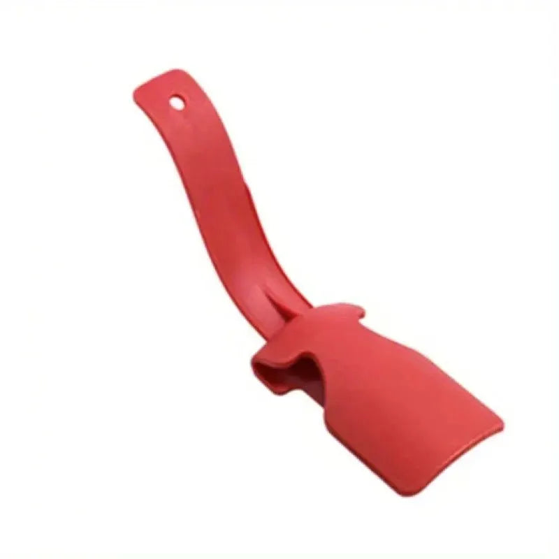 Shoe horn by Simples Market, red plastic lifting helper fits all shoes
