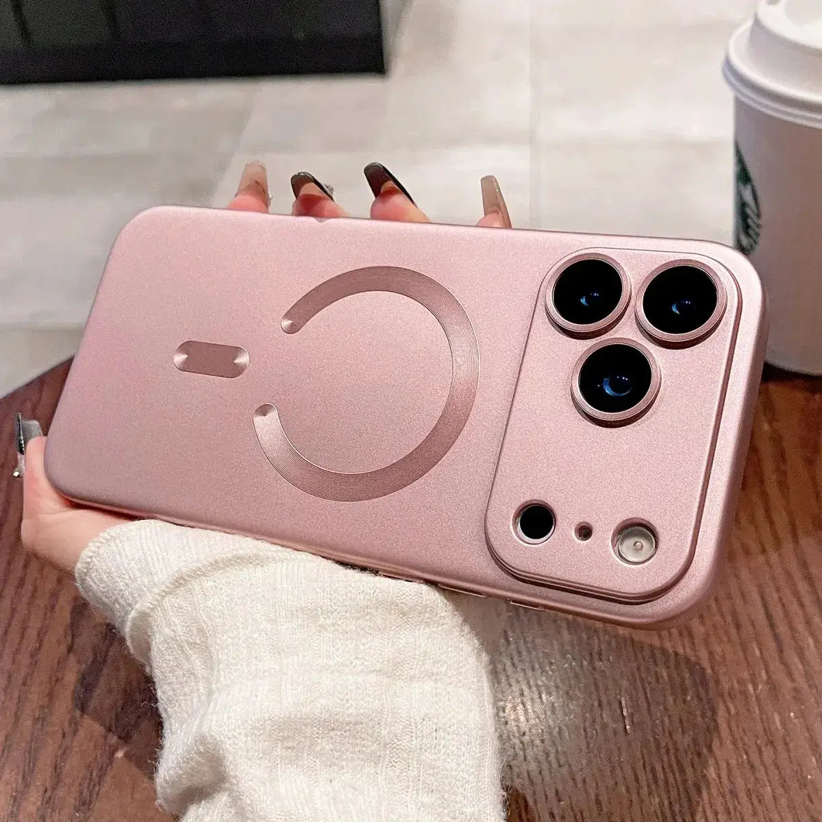 Metallic Paint Magnetic Soft TPU Case For iPhone 17 16 15 14 Plus 13 12 11 Pro Max Wireless Charging Lens Protection