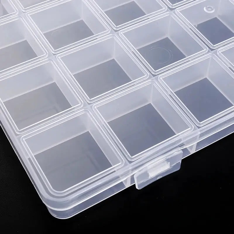 Transparent Storage Container Jewelry Box Clear Plastic Organizer For Beads And Earring Display Case