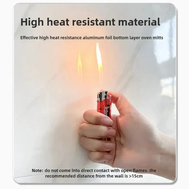 Self-adhesive wallpaper tile stickers, 30x30cm, waterproof and heat resistant for kitchen or bathroom