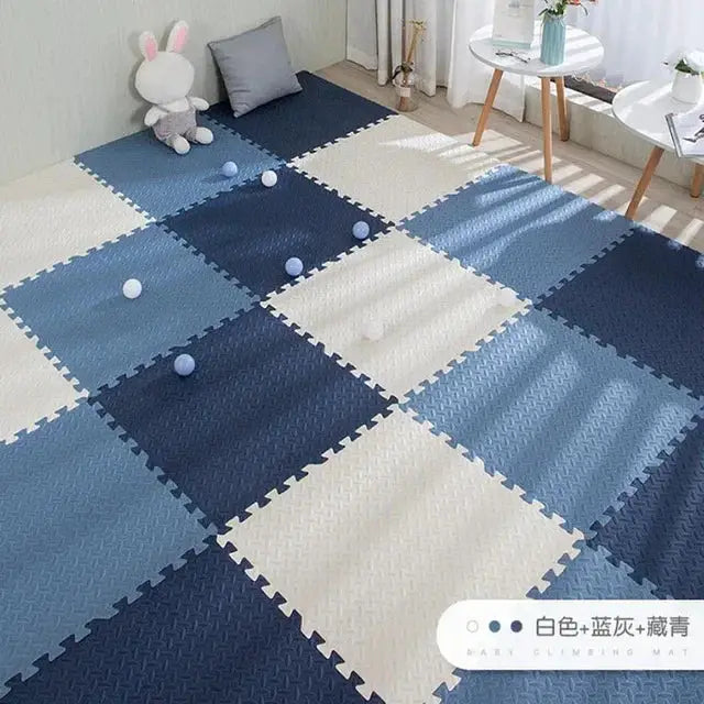 16 Piece Foam Baby Play Mat Interlocking Puzzle Tiles For Kids 30x30x1 Cm Soft Floor Carpet Set