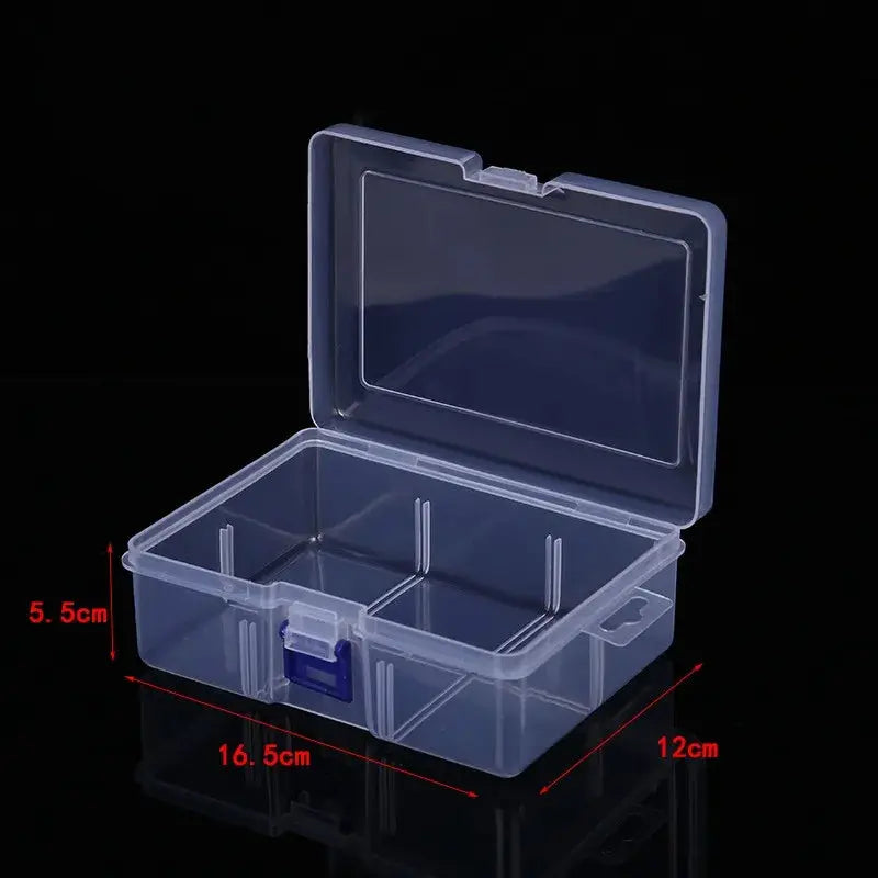 ClearView Tools Clear Plastic Rectangular Storage Box Dustproof Waterproof Case With Secure Locking