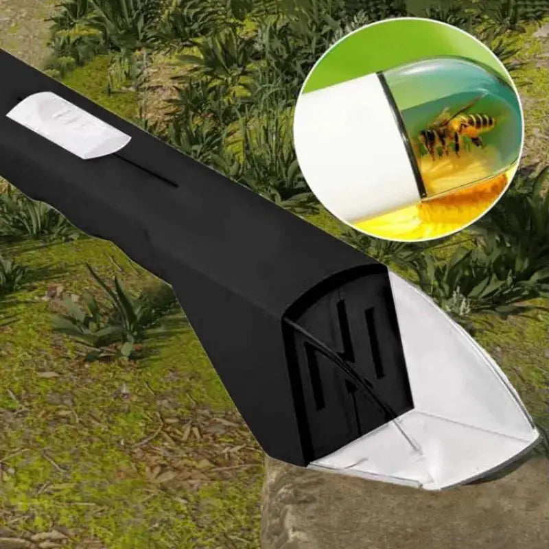 Handheld insect catcher by Simples Market with black handle and white capture dome for home use.