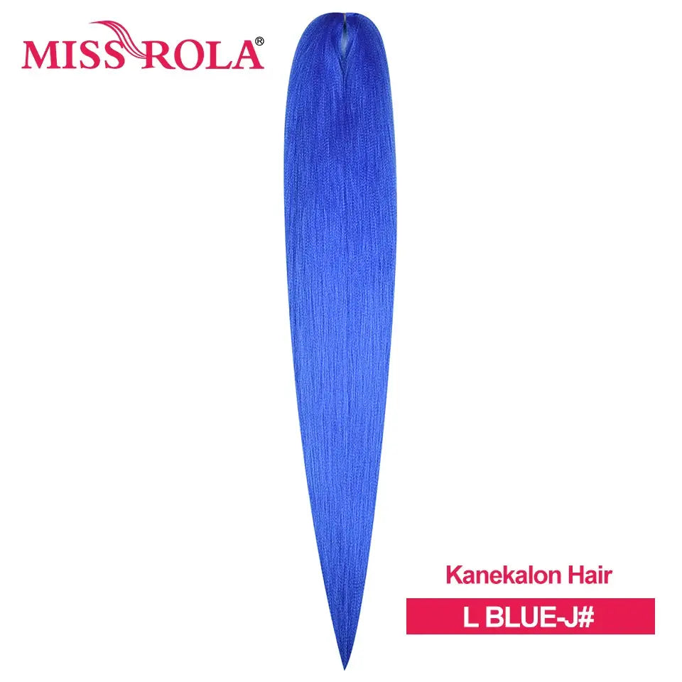 Miss Rola Kanekalon blue braiding hair bundle with brand logo