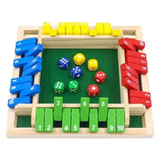 Shut The Box Dice Board Game Wooden Panels For 4 Players Pub Bar Party Supplies Family Fun For Kids And Adults