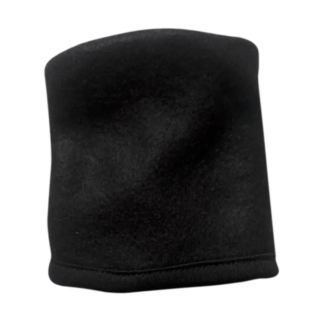 Mini wrist wallet band in black cotton, simple fitness wristbag for running and gym