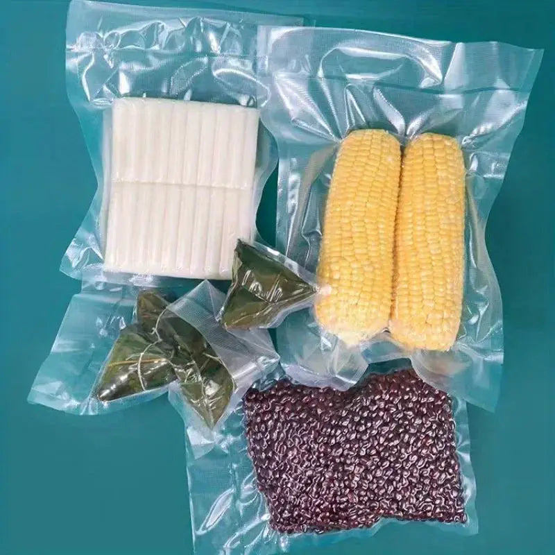 50 Pack Vacuum Sealer Bags Airtight Transparent Food Storage Bags For Meat Fruits And Vegetables