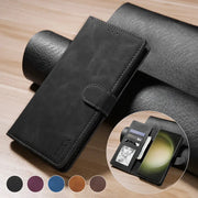 NovaShield Wallet Magnetic Flip Leather Case Skin Friendly Card Slot Protection For Samsung Galaxy Phones