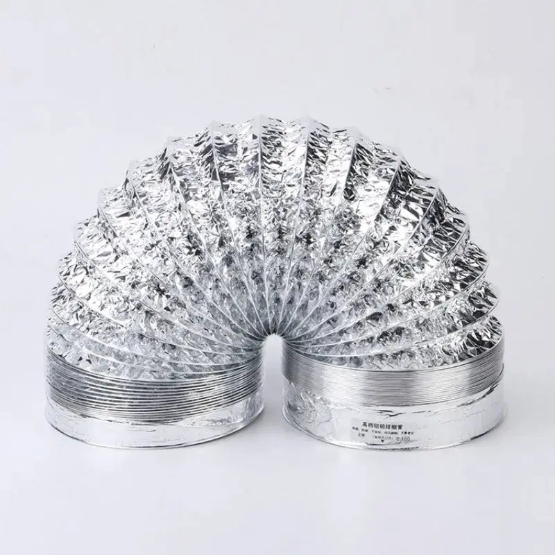 Adjustable Aluminum Foil Telescopic Ventilation Hose 80mm To 200mm For Kitchen And Bathroom Exhaust Fans