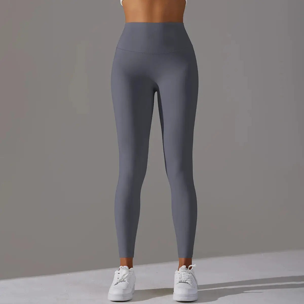 Naked Feeling high-waist leggings for women in slate gray, gym and yoga workout pants