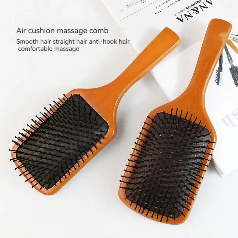 Wooden Airbag Massage Comb For Scalp Care Anti Static Hair Loss Curly Hair Household Large Board Makeup Comb