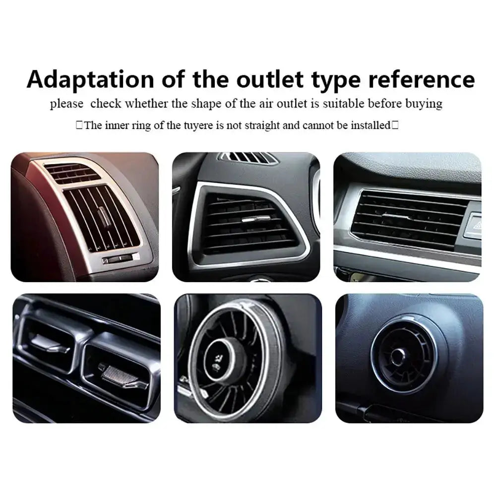 10Pcs 20cm Car U Shape Moulding Trim Decor Strips For Air Conditioner Outlets Door Edge Corners Corner Protector Styling