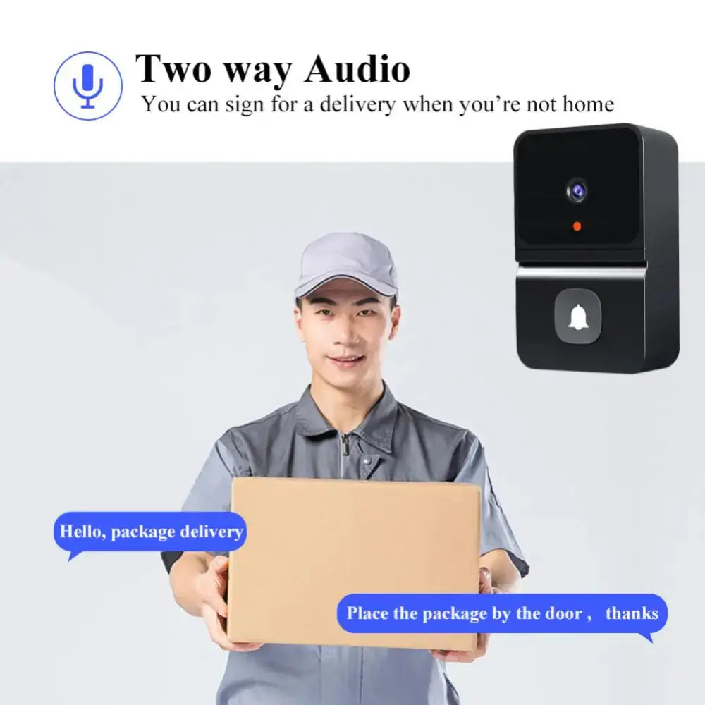 Wireless doorbell camera by Simples Market, outdoor WiFi HD, night vision, two-way audio