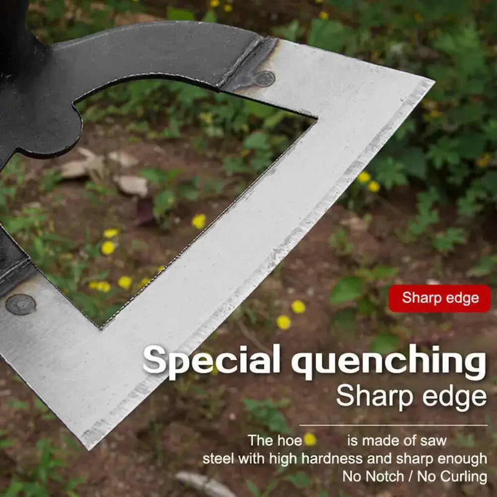 Handheld Hollow Hoe Made Of Thickened Manganese Steel For Garden And Vegetable Weeding And Soil Loosening