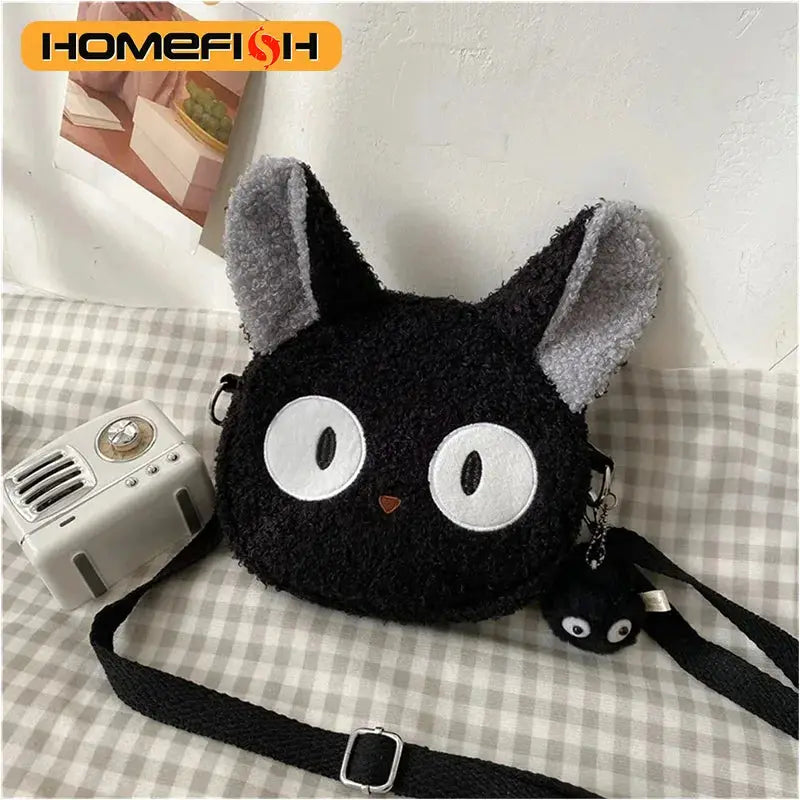 Homefish Japanese Style Plush Cartoon Shoulder Bag Compact Crossbody For Phone And Purse