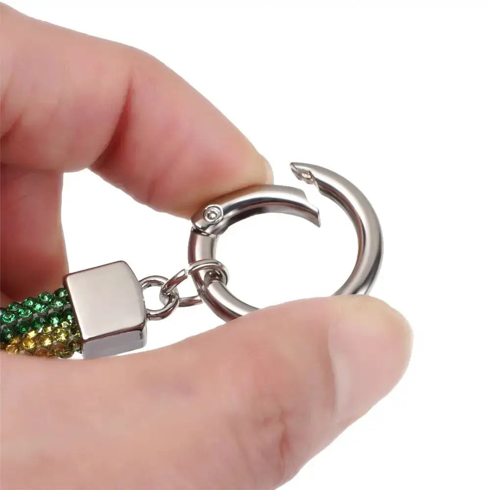 Glitter Rhinestone Phone Lanyard Crystal Wrist Strap Anti Lost Keychain Hanging Accessory For Secure Phone