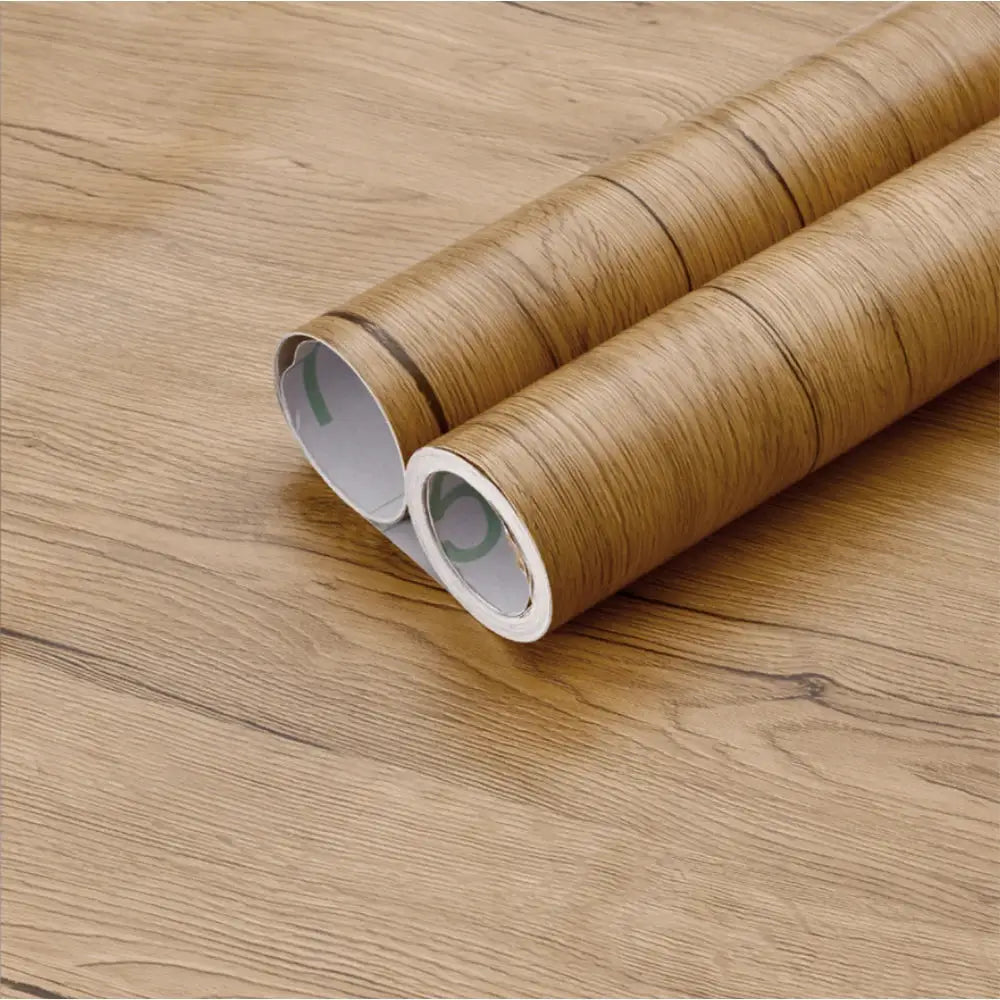 NovaDecor Wood Grain Vinyl Wallpaper Roll Waterproof Self Adhesive For Easy Furniture And Cabinet Updates