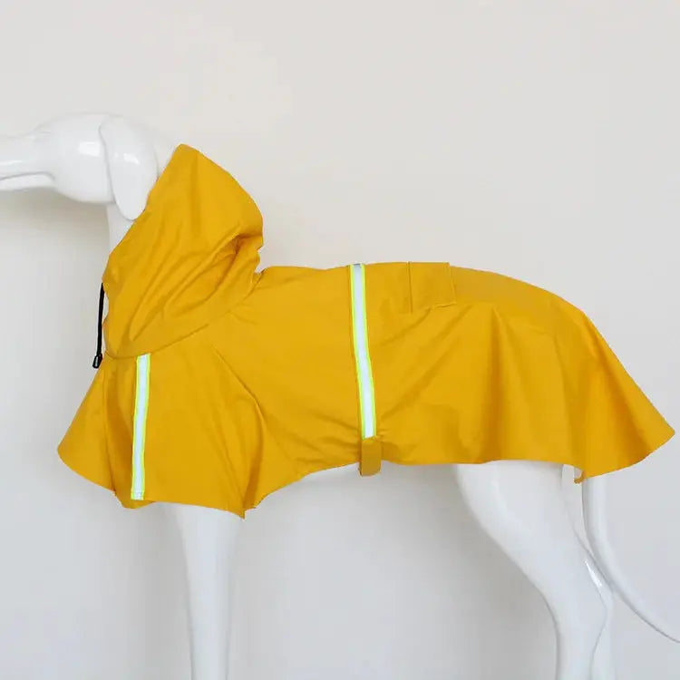Large Corgi Cloak Style Raincoat Waterproof Windproof Reflective Hooded Dog Raincoat for Weatherproof Protection