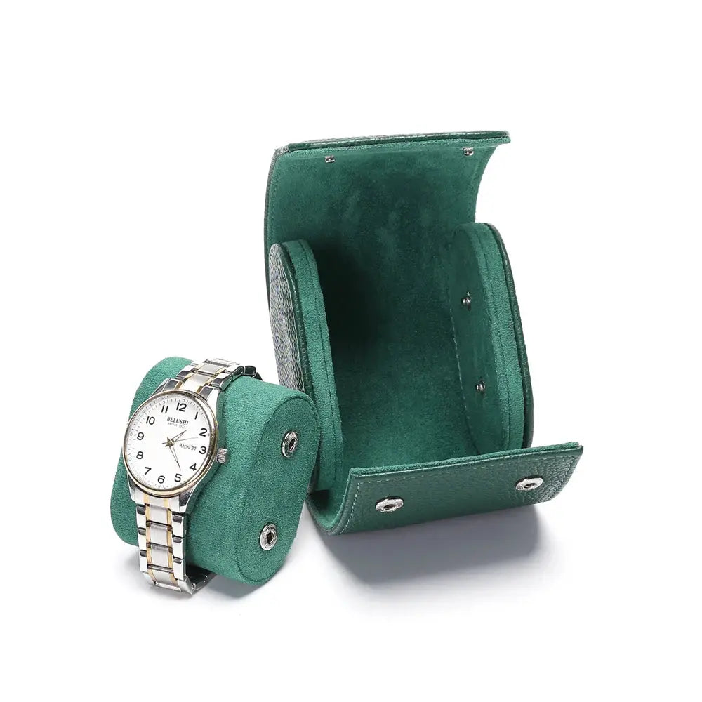 Embers Leather Watch Roll 1 2 3 slots Luxury Genuine Watch Storage Box Travel Bag Watch Case Gift Box Watch Pouch\]p;