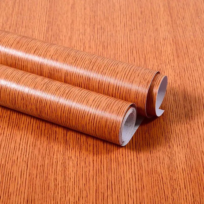 Vinyl Self Adhesive Waterproof Wood Wallpaper Rolls For Walls And Furniture Renovation Film Home Decor PVC - Simples Market