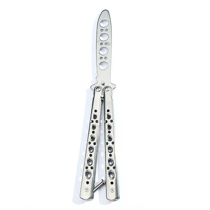 Butterfly Knife Trainer Foldable Portable Stainless Steel Pocket Practice Knife For Outdoor Games And Tricks