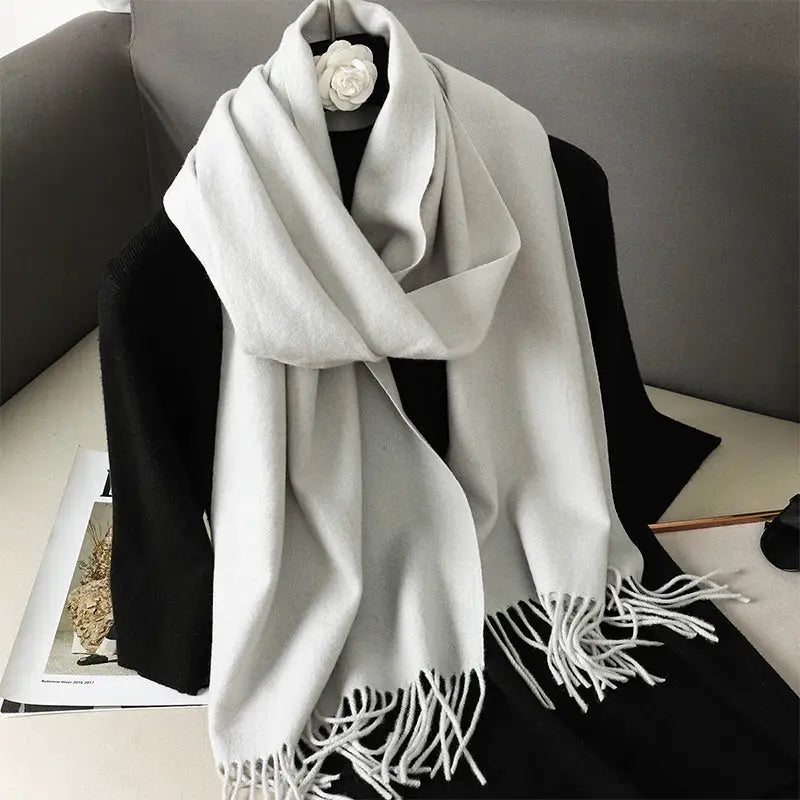Brand 62 Womens Long Cashmere Blend Winter Scarf Hijab Shawl Wrap For Outdoor Warmth