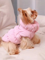 Dog Jacket For Autumn And Winter Three Layer Thick Warm Outerwear For Small To Medium Dogs