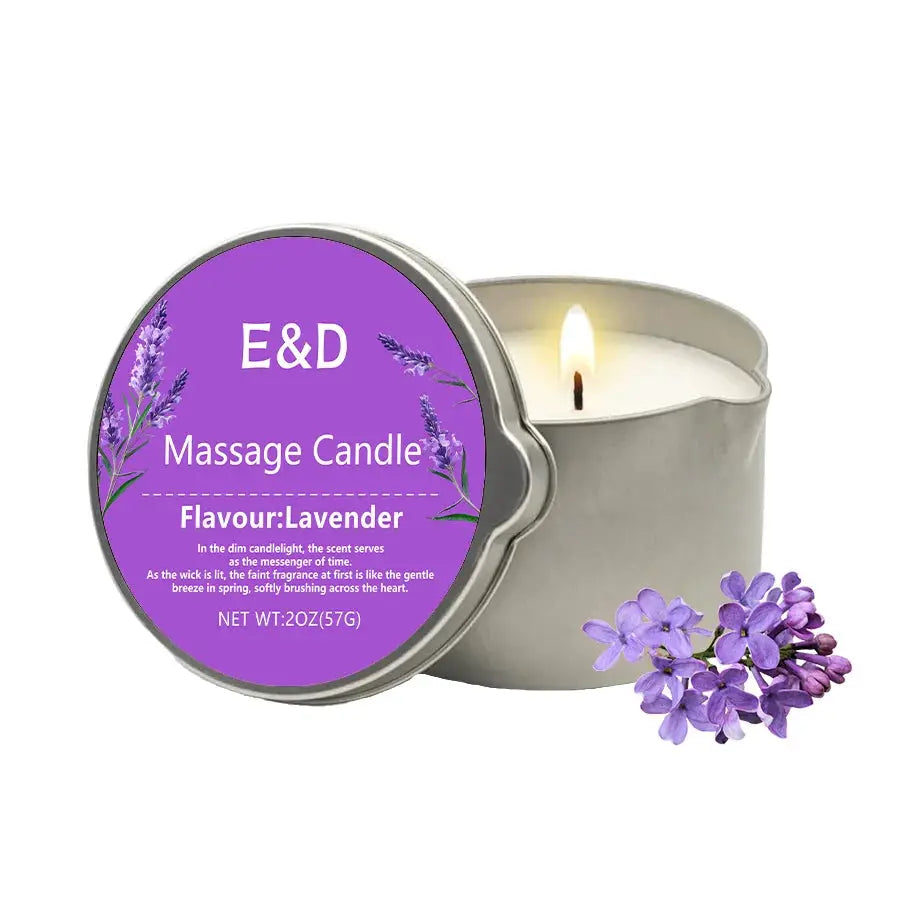 Massage Oil Candle for Stress Relief and Skin Moisturizing Aromatherapy Spa Essentials Luxury Candles