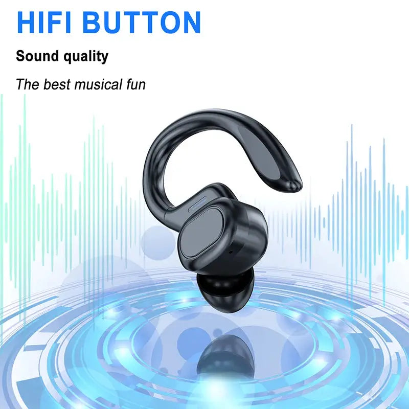 VV2 Sports Wireless Earphones Over Ear Buds With Ear Hooks For Running Bluetooth Five Point One True Wireless Headphones