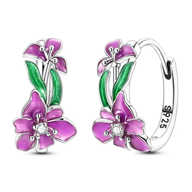 925 Sterling Silver Hoop Earrings Hypoallergenic Zirconia Hoops For Women Girls High Quality Fashion Jewelry
