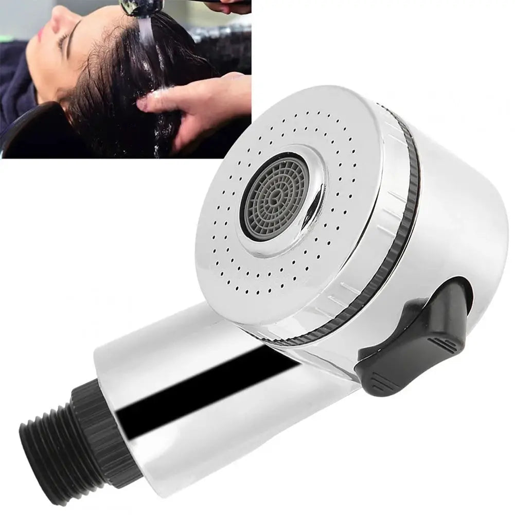 Simples Market G1/2 interface shower head water-saving adapter with side switch, chrome finish