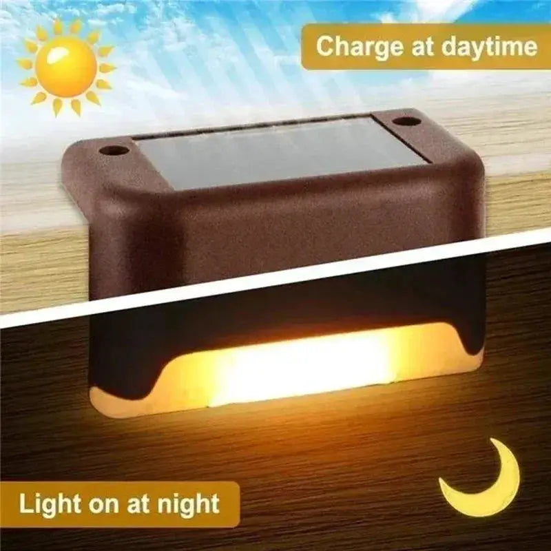 SunGlow Solar LED Outdoor Deck Lights Waterproof Wireless Stair Lamps For Garden Patio 1 4 8 12 Pack