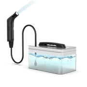 Wower portable electric bidet with 2.3L water tank and black handheld spray nozzle, rechargeable