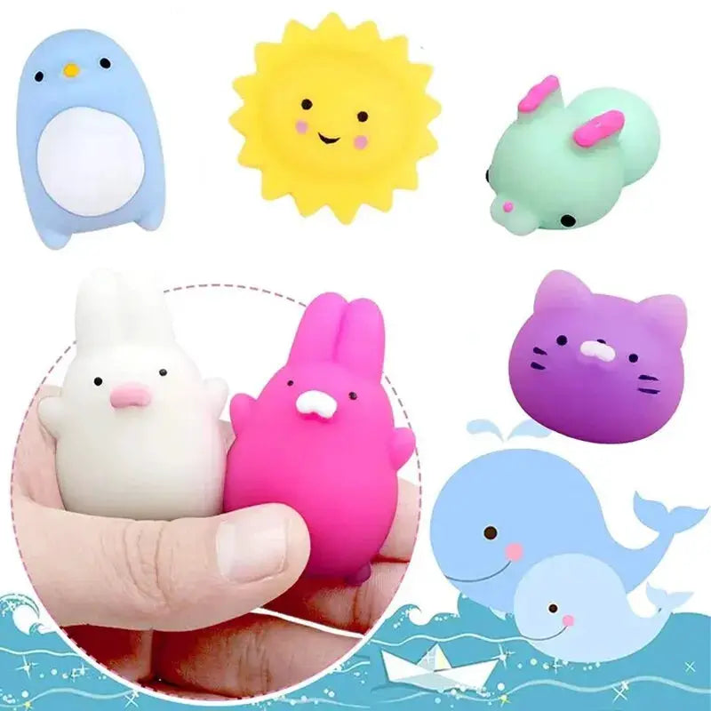 20Pcs Mini Cute Cartoon Animal Stress Relief Toys For Boys And Girls Party Favors Piñata Fillers Carnival Prizes